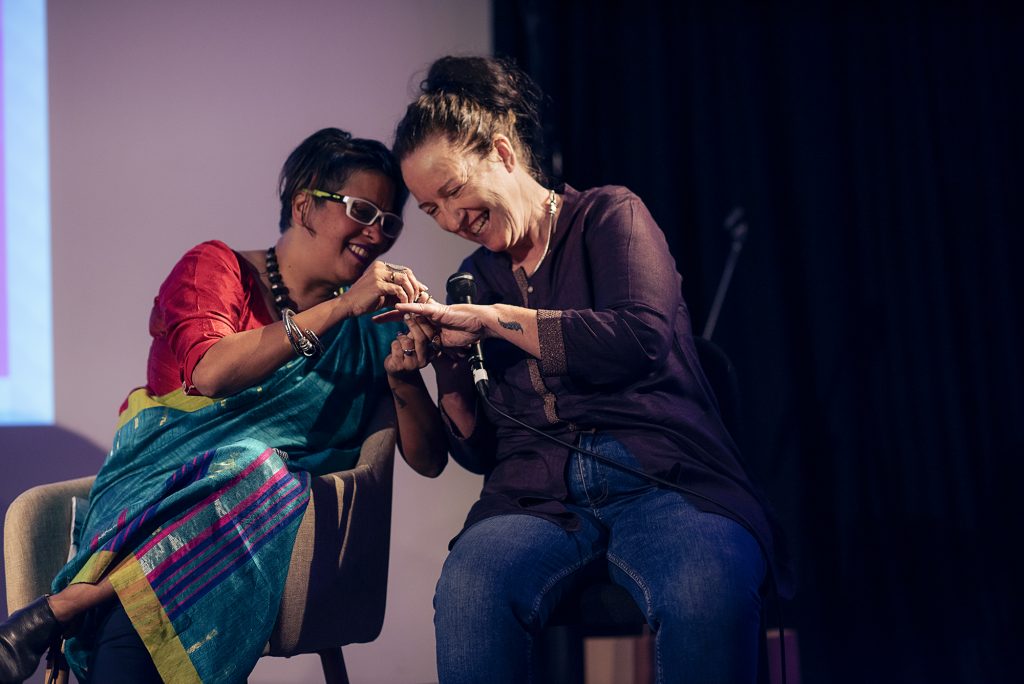 The first ever LGBTQ South Asian marriage proposal live on Masala Podcast, when guest Raga D'Silva proposed to partner Nicola Fenton.