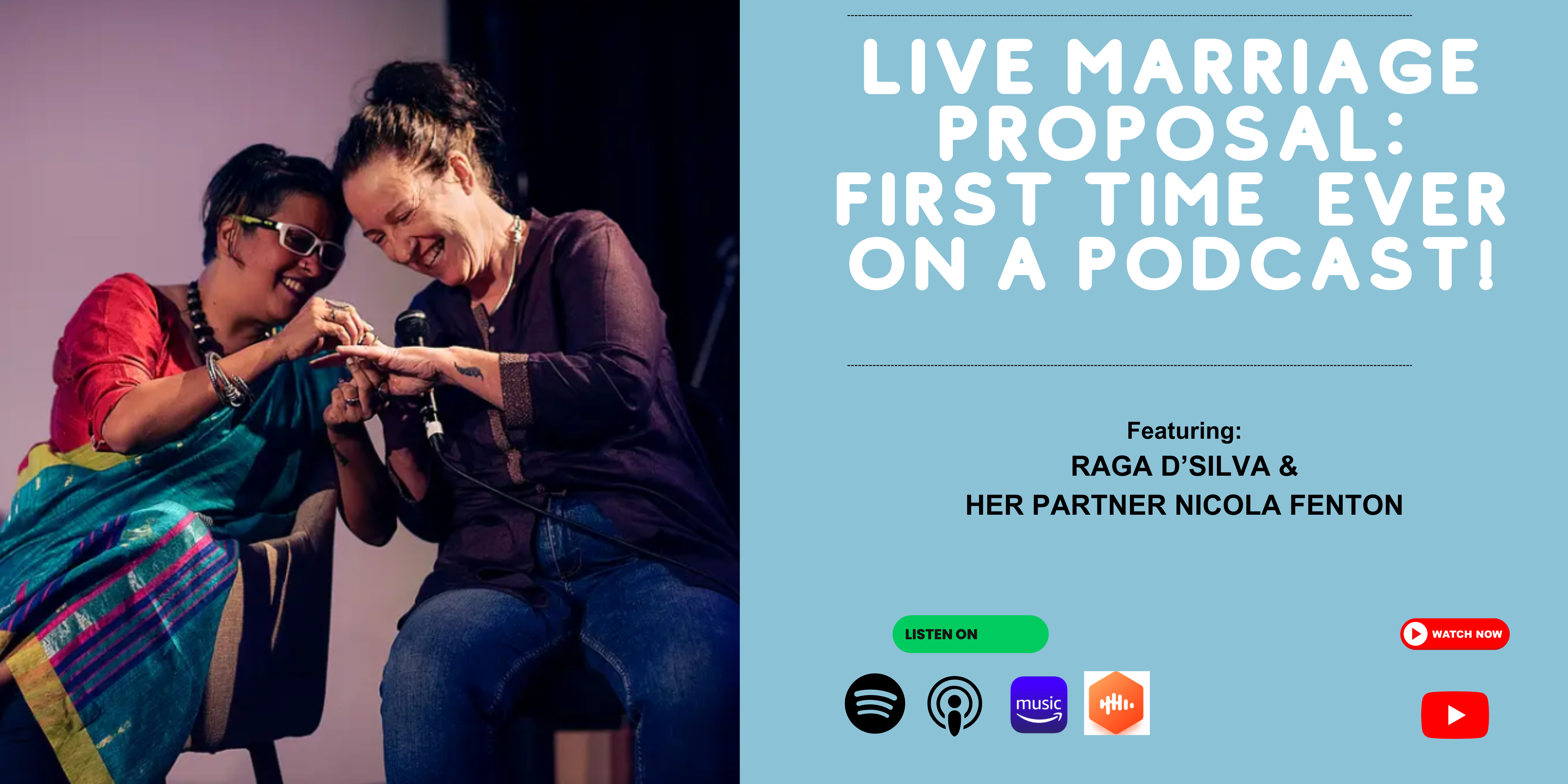 First time ever, Beautiful Queer Marriage Proposal, live on Masala Podcast