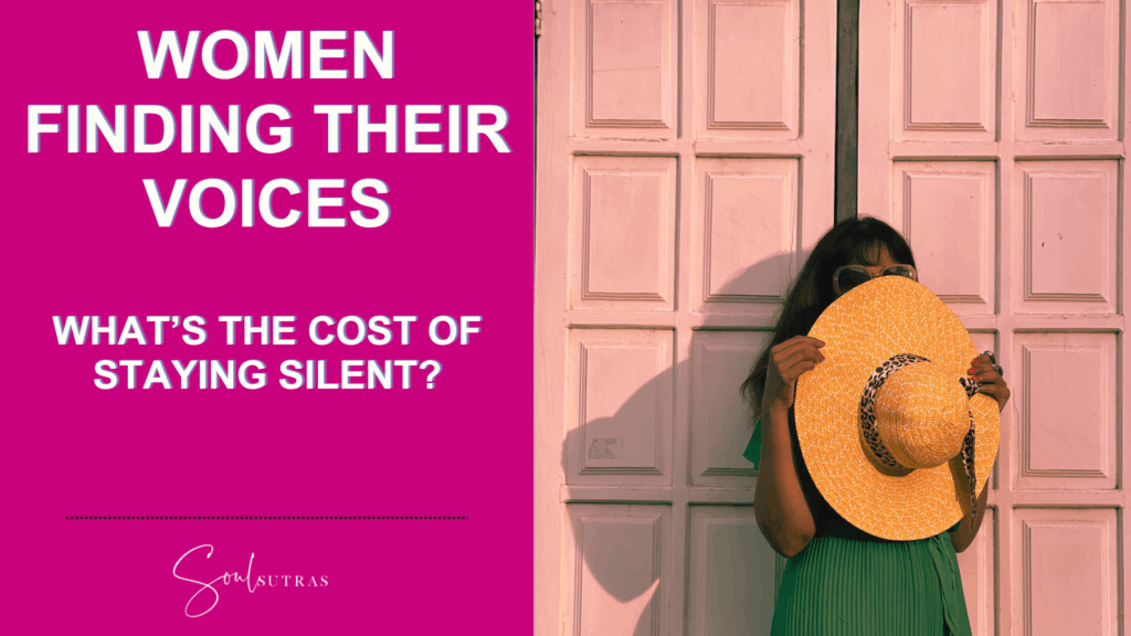 Female empowerment and gender equality by breaking the silence and finding your voice