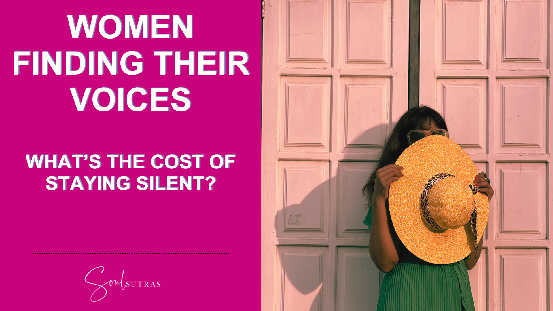 Female empowerment and gender equality by breaking the silence and finding your voice